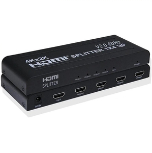 Ultra HD 4K 60Hz <strong>HDMI</strong> <strong>Splitter</strong> 1X4 <strong>HDMI</strong> Video Distributor 1x4 Converter V2.0 HDCP 2.2 for PS4 TVBox PC Monitor Projector - Product Image 1
