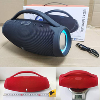 Mini haut-parleur portable BOX3 Mini LED, système audio portable extérieur avec subwoofer, lecteur de musique sans fil, haut-parleur RGB