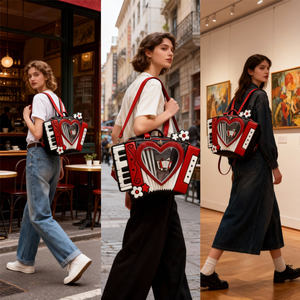 Vente en gros de panneaux d'insertion pour broches personnalisés, style accordéon ITA, avec fenêtre transparente, de forme spéciale, pour sacs à dos et sacs - Product Image 3