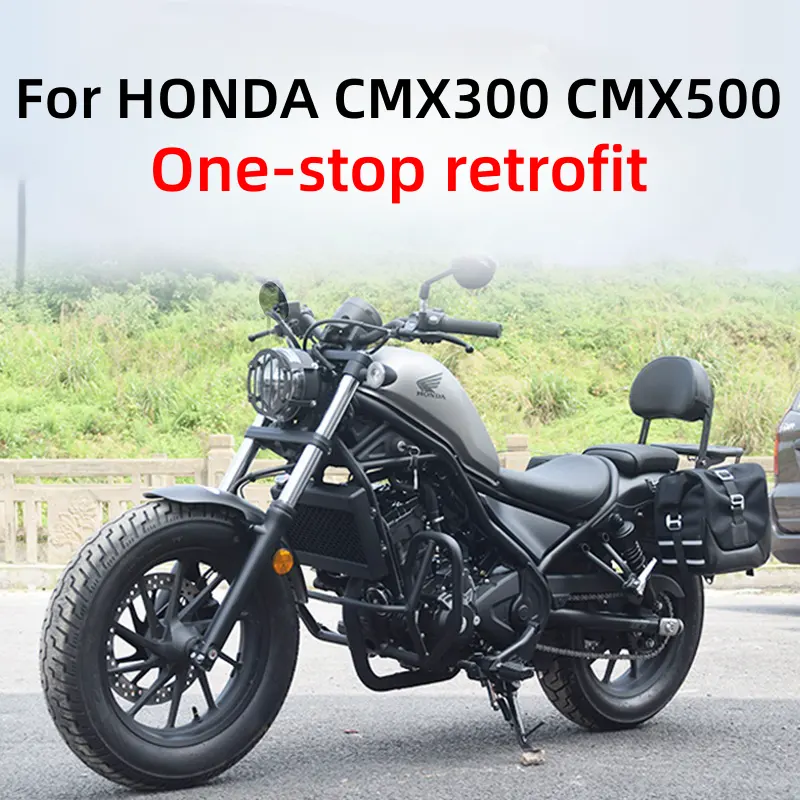 Accesorios de motocicleta para HONDA Rebel CMX300 CMX500 soporte de caja lateral de motocicleta