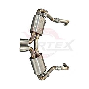 Vortex Grade Titanium Valved Catback System with Dual Tips for Porsche 981 Boxster Cayman 3.4L 2012-2016 Bolt-On Mod Upgrade - Product Image 4
