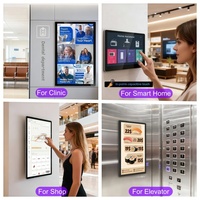 Monitor Android Todo en Uno con Pantalla Táctil Full HD de 21.5/24/27/32 Pulgadas, Cartel Digital de Pared, Cámara con IA, POE, NFC, Publicidad