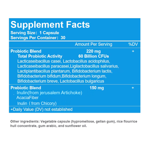 Probiótico para Hombre OEM, 50 Mil Millones de UFC, 10 Cepas, Prebióticos, Enzimas, Cápsulas Sin Gluten para el Bienestar Digestivo e Inmunológico, 30 Veganas - Product Image 2