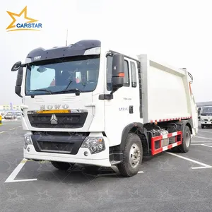 Camión compactador de residuos de 5 toneladas y 8m3 con brazo oscilante, contenedor de basura, camión compactador de basura