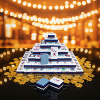 Table de Mahjong de Luxe Américaine Authentique à 4 Niveaux, Ensemble Complet avec 160 Tuiles, Moderne, Portable, en Acrylique, pour 4 Joueurs