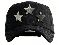 Casquettes de baseball en daim pour l'extérieur avec logo TPU, motif flamme, motif barbe SCREAM, strass et code NFC, vente en gros