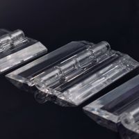 Boîte acrylique transparente pour meubles charnière en plexiglas pour piano clips en plastique charnière pliante transparente pour boîte