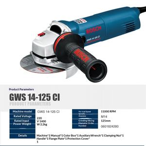 Vente en gros de meuleuse d'angle industrielle haute puissance à moteur à balais pour le meulage et la découpe des métaux - Product Image 3