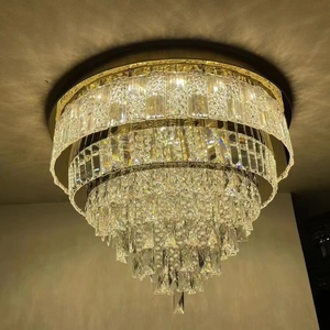 Dest Sell Lámpara de techo de cristal moderna de nuevo diseño con MP3 y RGB y control remoto para decoración del hogar, precio barato de fábrica - Product Image 6