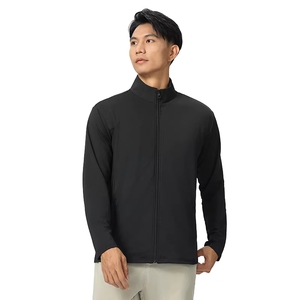 Vestes de haute qualité pour hommes Entraînement Course à pied Sports Gym Wear Mode Sensation de <span class=keywords><strong>nu</strong></span> Collar montant Vestes pour hommes - Product Image 4