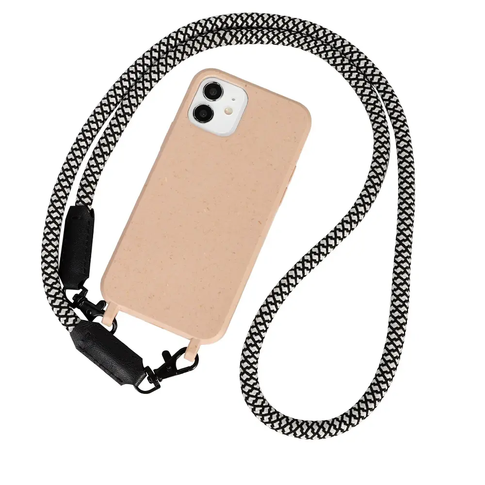 Lanière de téléphone portable en Nylon, sangle de cou avec logo, lanière de téléphone portable à la mode, sangles de téléphone de 8 mm