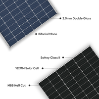 Panel surya Mono crystalline potvoltaic 400 Watt 460W 500W Panel Pv Modul Panel Solares Costo harga terbaik