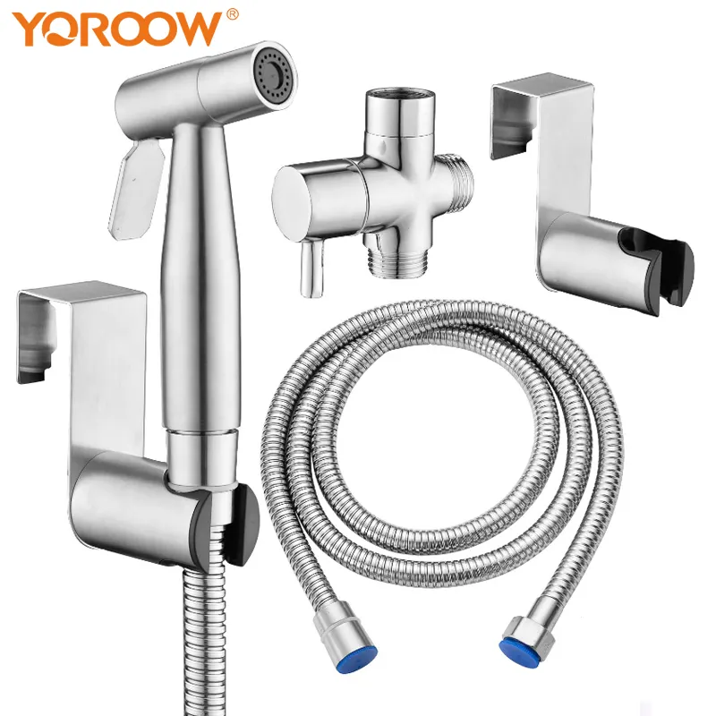 Handheld Bidet Sprayer Adjustable Pressure Bidet Faucet Diaper Sprayer Set with Hose Attachment for 