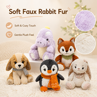 Jouets en peluche douce EPT, animaux en fourrure de lapin artificielle, 20 à 22 cm, 9 styles, cadeaux mignons pour enfants, vente en gros