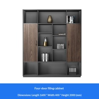 WJG-258X Meuble de rangement mural en bois pour bureau de direction, ignifuge, antistatique, avec compartiments élégants