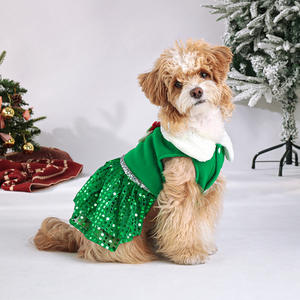 Vestido de Falda para Perro de Princesa para Navidad y Año Nuevo, Diseño Clásico de Malla para Fiesta, Poliéster - Product Image 3