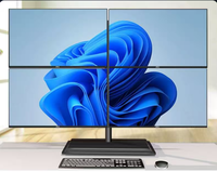 Support de Moniteur Quatre Écrans en Acier Laminé à Froid, Base de Table pour Écrans de 27 à 40 Pouces, Idéal pour Entreprise, Bureau et Domicile - Vente Flash