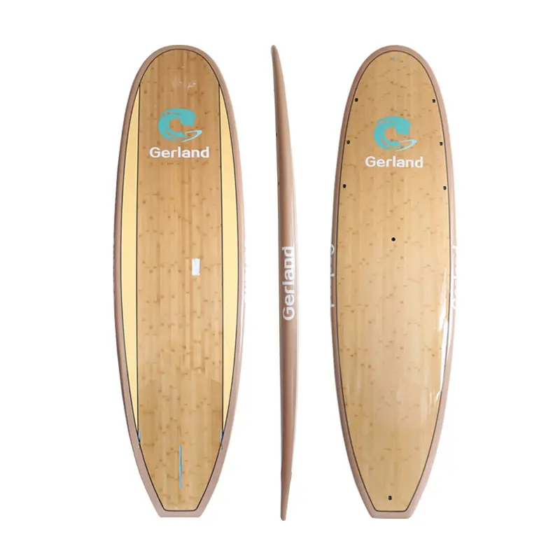 New EPS wooden surfboard wood color adult paddle board for surfing
