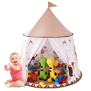 Tiendas de campaña de juguete para niños de tela suave para interiores y exteriores de lujo Tipis para niños - Product Image 1