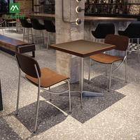 Meubles de café de style industriel commercial en gros, ensembles de tables et chaises de bistrot vintage pour café, restaurant, durables