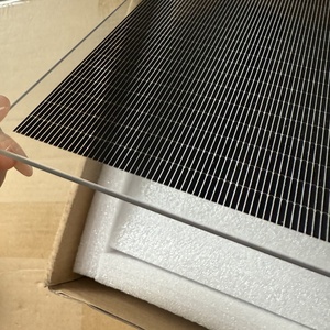Panneaux solaires transparents intégrés aux bâtiments BIPV, revêtement CDTE, 100 W, façades en verre - Product Image 1