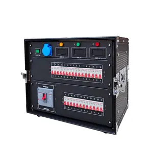 W-12 Stage Equipment Power Distribution 4 Road 20A American Edison + 4 Ways 19pin Output Power Distributor