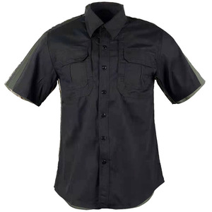 SFB60 Lightweight Quick Dry <b>Camo</b> Combat <b>Top</b> Multi Pocket Design Outdoor Daily Wear Male Short Sleeve Tactical Shirt for Training - Product Image 2
