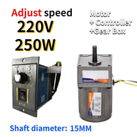 Controlador de Velocidad Variable Reversible PLC AC 5-470 RPM, Motor de 250W 220V, Venta al Por Mayor