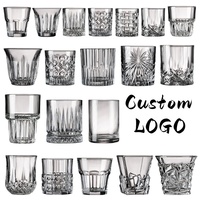 Verre à whisky épais en cristal, style ancien, vente en gros, écologique et réutilisable pour le vin et la bière