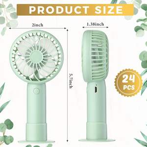 Ventilador de Mano Portátil Mini 2026, Venta al Por Mayor de Fábrica, Logotipo Personalizado, Alta Velocidad, Recargable por USB, Tres Velocidades, Refrigeración para Mujeres - Product Image 2