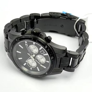 Reloj Casual de Negocios con Caja de Acero Plateado, 3 Subesferas, Cronógrafo con Detalles Plateados, Reloj Deportivo Monocromático 2025 - Product Image 6
