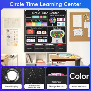 Calendario de Bolsillo para el Centro de Aprendizaje Circle Time, Educativo para Preescolar - Product Image 1