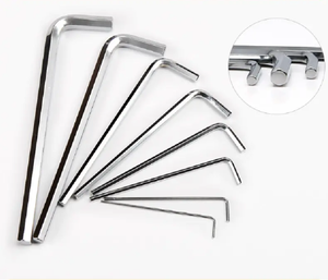 Wholesale Custom L Shape Tool Screwdriver DIN 911 Hex Wrench Steel Harden Nickel Plated Galvanized <strong>Allen</strong> <strong>Key</strong> <strong>Set</strong> 3mm 4mm 5m - Product Image 1