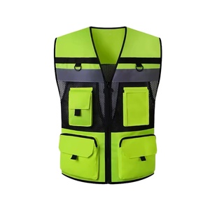 Vêtements de <span class=keywords><strong>gilets</strong></span> réfléchissants de sécurité de vente chaude avec l'utilisation multi-poches d'activité de <span class=keywords><strong>porte</strong></span> - Product Image 1