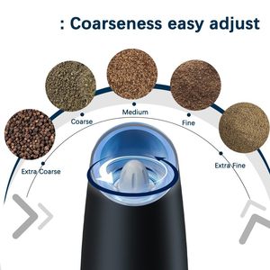 LOVFE Juego de Molinillos Eléctricos de <span class=keywords><strong>Sal</strong></span> y Pimienta por Gravedad con Grosor Ajustable, Luz LED y Funcionamiento a Pilas - Product Image 6