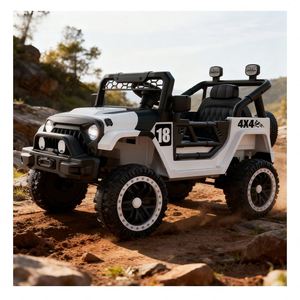 TOYSRUNNER Kids Electric Ride-On Car <b>Battery</b> <b>Operated</b> LED Lights Music Horn Remote Control Double Drive Motor Durable Plastic - Product Image 5