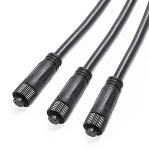 M12 Waterproof Connector Cable 2-Pin Male Female <b>Plug</b> <b>In</b> For LED Outdoor <b>Lighting</b> Signal Transmission - Product Image 2