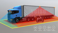 2D/3D 360 degrés vue arrière Surround voiture DVR inverse 4 caméra Kit système de capteur de stationnement camion sauvegarde côté 360 caméra de voiture