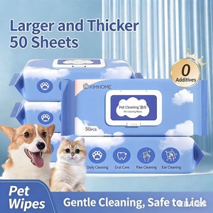 Lingettes pour animaux de compagnie spécialement conçues pour chats et chiens, lingettes pour essuyer les larmes, nettoyer les zones du corps, sans rinçage, désodorisantes, hygiéniques - Product Image 4