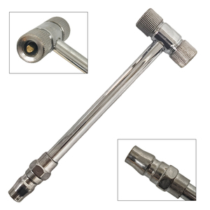 อะแดปเตอร์หัวฉีดลมยางทองเหลืองสำหรับปั๊มลมอะไหล่รถยนต์ - Product Image 1
