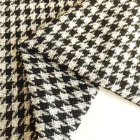Tissu en tweed fantaisie 100 % polyester, motif pied-de-poule, chevrons, rayures, teint en fil, tissé, résistant à l'eau, collection 2022, vente chaude usine