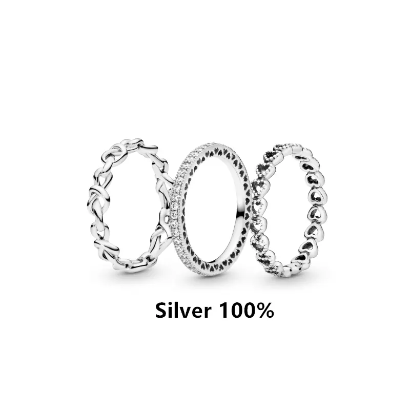 Vintage Silber Ring Blume Feder Perle Form Mond glänzend Silber Ring Frauen europäischen Silber Schmuck