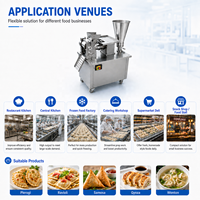 Machine à fabriquer des raviolis entièrement automatique pour usage commercial, 4800 pièces/heure, pour Gyoza, Samosa, Empanada, Pierogi et Momo