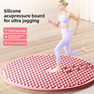 Tapis d'acupression en silicone épaissi pour massage des pieds, pression sur les orteils, doux, antidérapant, diamètre 45 cm, ultra-lent, directement de l'usine - Product Image 5