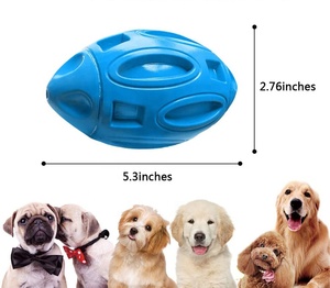 Cane Squeaky Giocattoli per Chewers Aggressivi di Gomma Puppy Chew Sfera con <span class=keywords><strong>Squeaker</strong></span>, Quasi Indistruttibile e Durevole Pet Giocattolo - Product Image 6