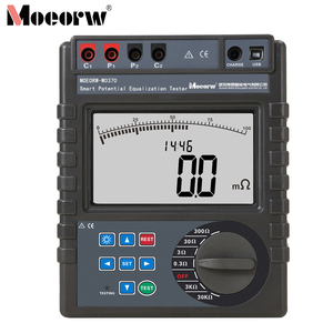 Testeur de liaison équipotentielle numérique professionnel MOEORW 0,1 mOhm pour fils, contact 10A, mise à la terre, RCCB, résistance d'isolement - Product Image 1