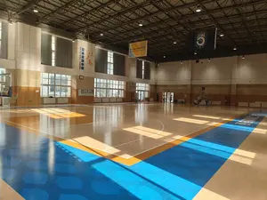 Vente chaude Revêtement de sol de terrain de sport en bois massif de haute densité en érable et en bouleau écologique - Product Image 2