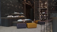Comptoir de Bar, Design moderne, sur mesure, meuble Commercial, d'usine, pour hôtel, café, Restaurant, 1 pièce