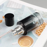 Flacon de parfum rond en verre de 30 ml et 50 ml avec pulvérisateur à pompe pour crème visage, parfum, blush et mascara, boîte d'emballage, diffuseur à bâtonnets