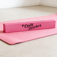 Boîte d'emballage en carton ondulé recyclé pour tapis de yoga personnalisé, boîte longue en carton pour l'emballage de tapis de yoga